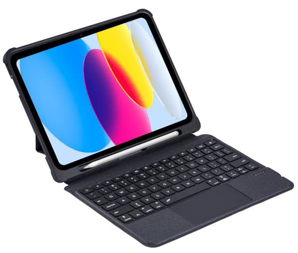 Vikbart fodral och Bluetooth Tangentbord Royal bailey T5207D för iPad Air 11(2024)/Air5 10.9(2022)/Air4 10.9(2020)/Pro11(2022/2021/2020/2018)