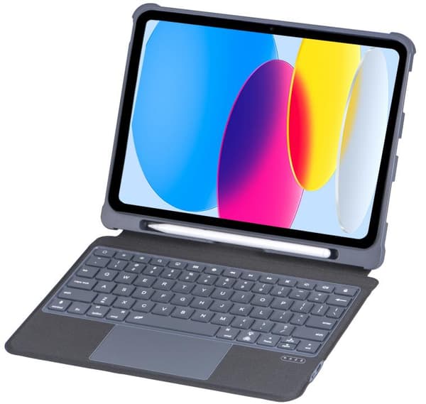 Klapcover og Bluetooth Tastatur Royal bailey T5506D til iPad 10.2(2021/2020/2019)/iPad Air 10.5/iPad Pro10.5