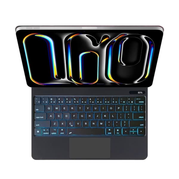 Vikbart fodral och Bluetooth Tangentbord Royal bailey E13 för iPad Pro13 2024