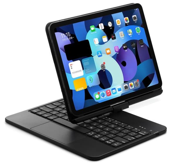 Vikbart fodral och Bluetooth Tangentbord Royal bailey AP129S för iPad Air 13(2024)/iPad Pro12.9(2022/2021/2020/2018)
