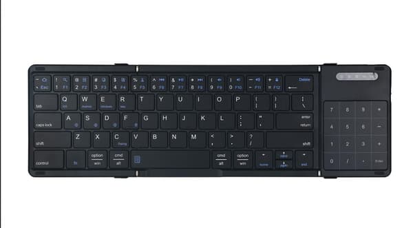 Bluetooth Tastatur Royal bailey B077T Sammenklappelig