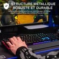 Miniatyrbild 6 av 6: Speltangentbord - The G-Lab - KEYZ RUBIDIUM - Mekanisk (röd switch) - Handledsstöd - RGB - Trådbunden - Azerty - Svart