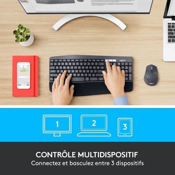 Logitech PERFORMANCE MK850 Trådlöst tangentbord och musset