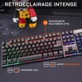 Miniatyrbild 3 av 6: Combo KRYPTON - THE G-LAB - Retro trådbundet speltangentbord och muspaket - RGB-belysning