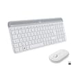 Miniatyrbillede 1 af 6: LOGITECH - MK470 Trådløst tastatur + musesæt - AZERTY - Hvid