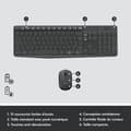 Pikkukuva 6 / 6: LOGITECH MK235 Näppäimistösarja hiirelle - Langaton - AZERTY - USB-vastaanotin