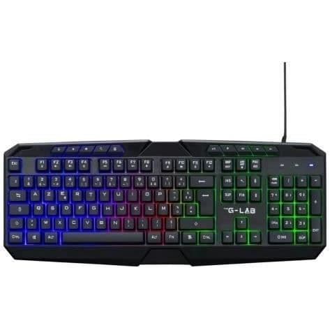 4-in-1 Gamer Pack - The G-Lab - COMBO NATRIUM - Langallinen hiiri - Langallinen näppäimistö - Langalliset kuulokkeet - Hiirimatto