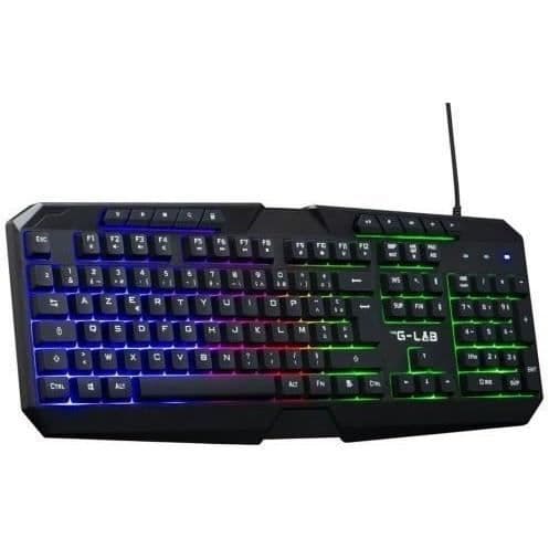4-in-1 Gamer Pack - The G-Lab - COMBO NATRIUM - Langallinen hiiri - Langallinen näppäimistö - Langalliset kuulokkeet - Hiirimatto