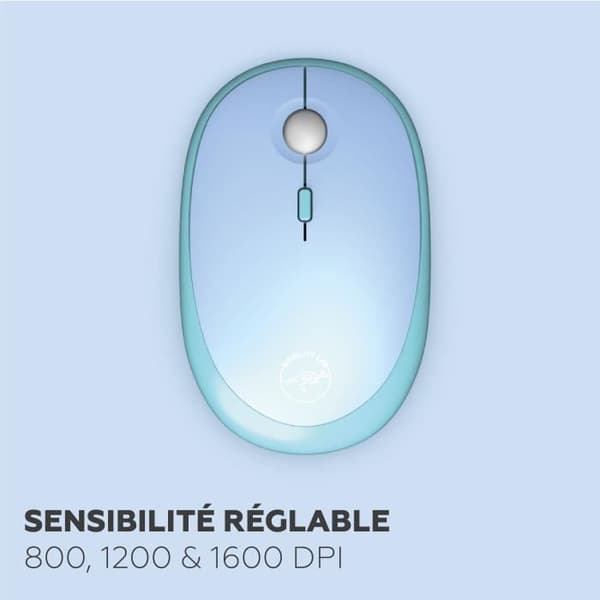Näppäimistö-hiirisarja - MOBILITY LAB - Pure Color - Langaton - Integroitu numeronäppäimistö - Sininen