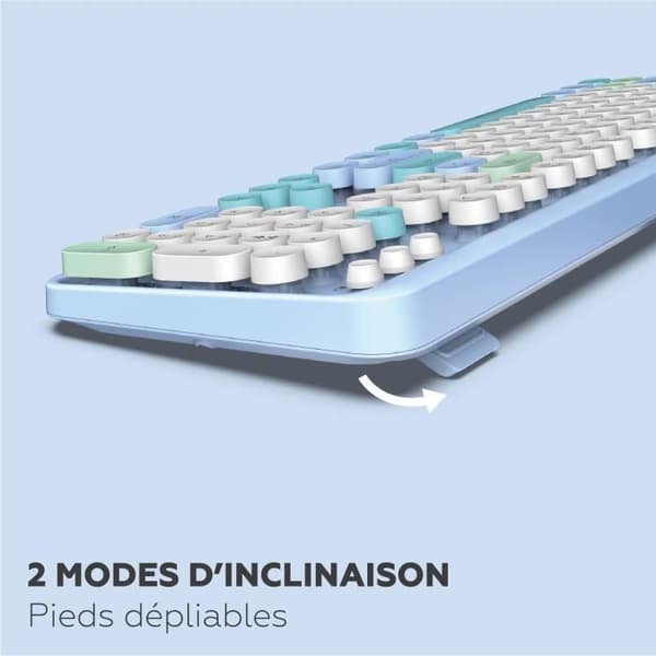Näppäimistö-hiirisarja - MOBILITY LAB - Pure Color - Langaton - Integroitu numeronäppäimistö - Sininen