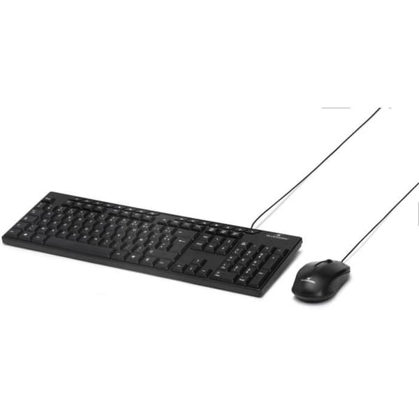 Tangentbords- och muspaket - BLUESTORK - MEDIA OFFICE - Trådbunden - Azerty - Windows-kompatibel - Svart