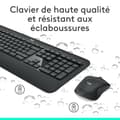 Miniatyrbillede 4 af 6: Tastatur-mus-kombination - Trådløs - Logitech - MK540 - AZERTY