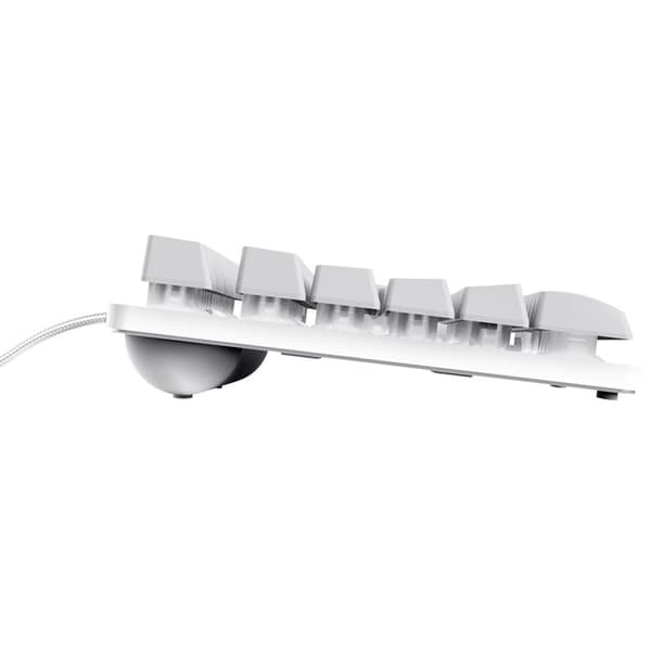 Trust GXT 833W Thado Gamingtangentbord Nordisk layout Vit