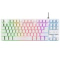 Miniatyrbild 2 av 8: Trust GXT 833W Thado Gamingtangentbord Nordisk layout Vit