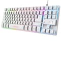 Miniatyrbild 1 av 8: Trust GXT 833W Thado Gamingtangentbord Nordisk layout Vit