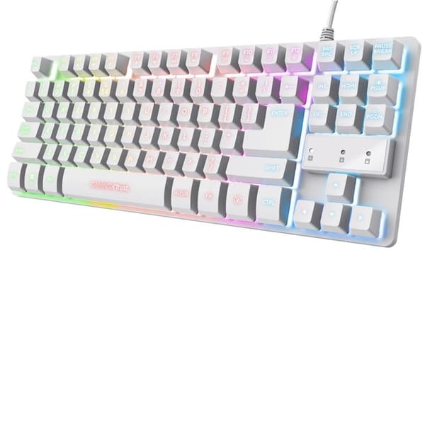 Trust GXT 833W Thado Gamingtangentbord Nordisk layout Vit