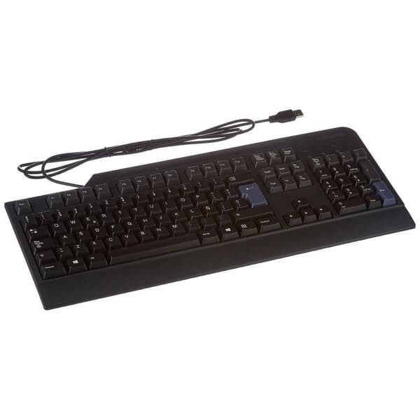 Tangentbord Lenovo 4X30M86911 Svart Qwerty Spanska