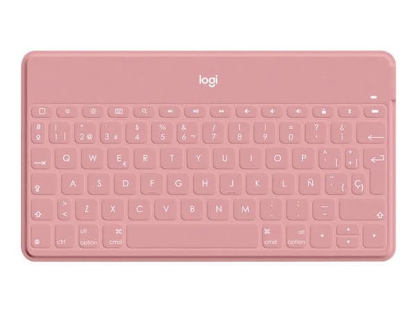 Tangentbord - LOGITECH - Keys-To-Go - Bluetooth - Spanska - Stänkbeständigt - Rosa