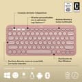Miniatyrbild 11 av 11: Trådlöst Tangentbord Logitech K380s Rosa Qwerty Spanska