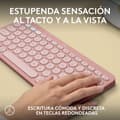 Miniatyrbild 2 av 11: Trådlöst Tangentbord Logitech K380s Rosa Qwerty Spanska
