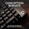 Miniatyrbild 4 av 6: Speltangentbord - Kabelanslutet - Logitech G - G413 TKL SE - Bakgrundsbelyst - AZERTY - Svart