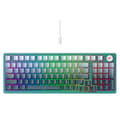 Miniatyrbild 1 av 5: Spelklaviatur med RGB-lampor 1,8 m, 350 mA - Havit (KB899L) - Vit/Grön