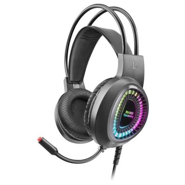 Mars Gaming MCPEXES - H-Mech tangentbord + mus + RGB-headset + RGB-musmatta kombination - spanska