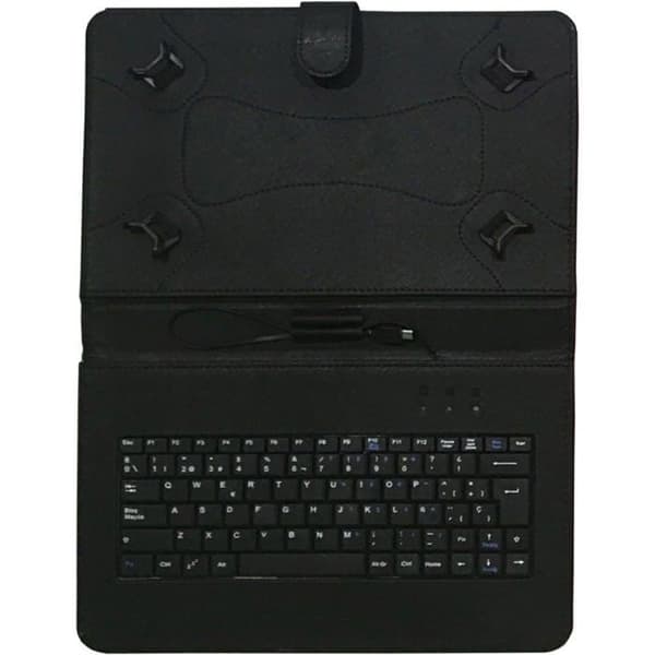 Tangentbord för Talius pekskärmsplatta - TAL-CV3006-BLK - FUNDA Para Tablet 10" Con TECLADO USB CV-3006 Negra