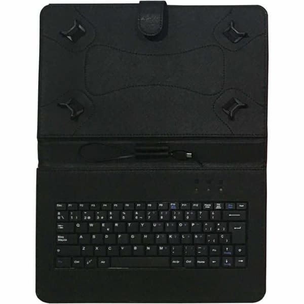 Tangentbord för Talius pekskärmsplatta - TAL-CV3006-BLK - FUNDA Para Tablet 10" Con TECLADO USB CV-3006 Negra