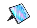 Miniatyrbilde 2 av 5: Logitech Combo Touch - Tastatur og folioveske - med styrepute - bakgrunnsbelyst - Apple Smart connector - AZERTY - Fransk - Oxford-grå - for Apple 11