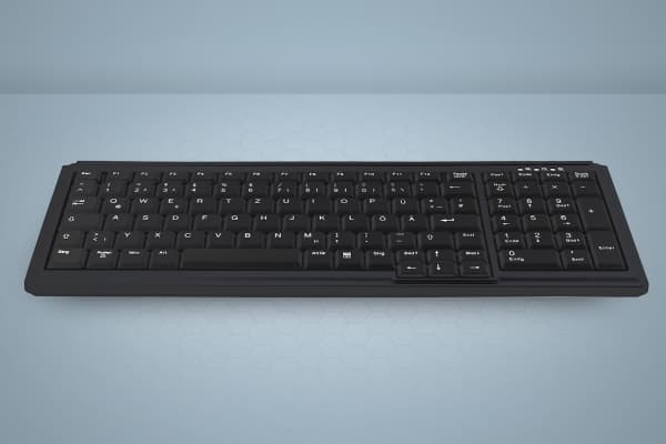 Active Key AK-7000 - Tangentbord - PS/2 - amerikansk - svart