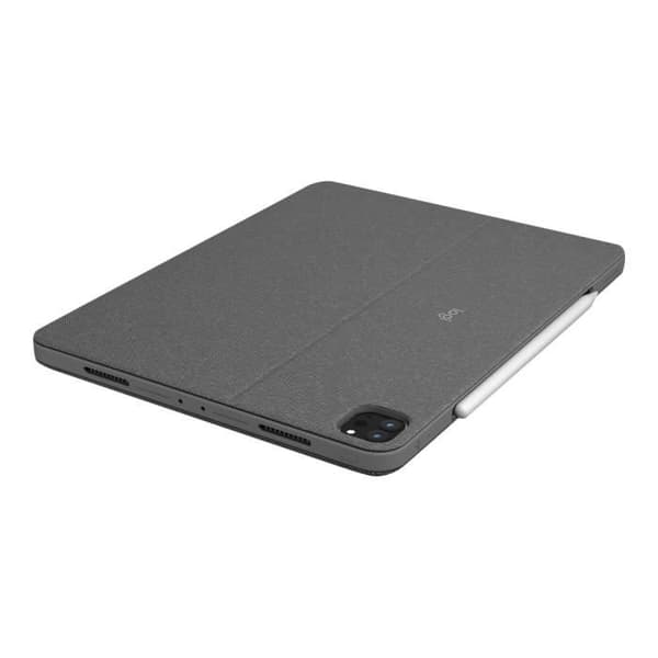 - Logitech - Logitech Combo Touch - Tangentbord och fodral - med styrplatta - bakgrundsbelyst - Apple Smart-kontakt - QWERTY - Italiensk - gr