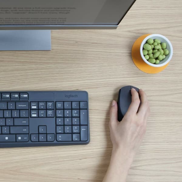 Trådlöst Tangentbord och Mus Logitech 920-007917 Grå