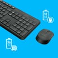Miniatyrbild 6 av 11: Trådlöst Tangentbord och Mus Logitech 920-007917 Grå