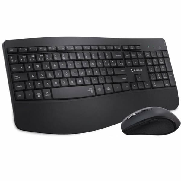 Tastatur og mus Subblim SUBKBC-DCOPW2 Sort Sort