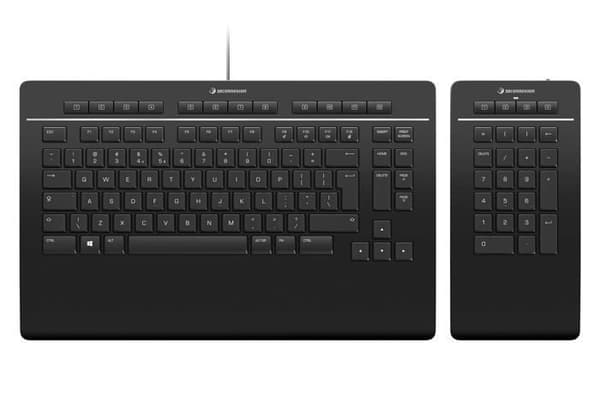 3dconnexion datortangentbord - 3DX-700092 - Pro-tangentbord med numerisk tangentbord, US International (QWERTY) Svart