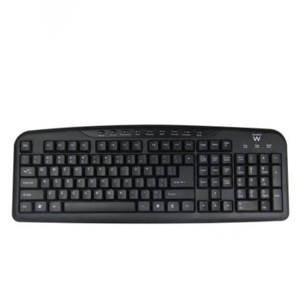 Tangentbord Ewent EW3195 Svart Qwerty Spanska QWERTZ