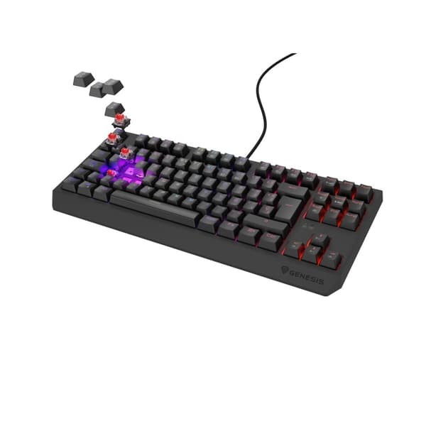 Tangentbord Genesis Thor 230 TKL Svart Qwerty Spanska