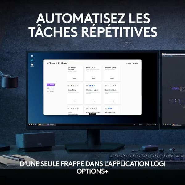 Logitech MX Keys S - tangentbord - AZERTY - Franska - grafit Indatavärdigt