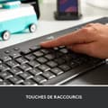 Miniatyrbild 3 av 6: Logitech Signature K650-tangentbord, fullt ergonomiskt trådlöst tangentbord med handledsstöd - grafit