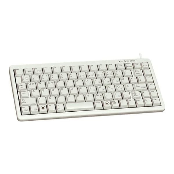 CHERRY Keyboard G84-4100 - Kabelanslutet - AZERTY - ML Technology - USB-port - 86 nycklar - Grå Grå