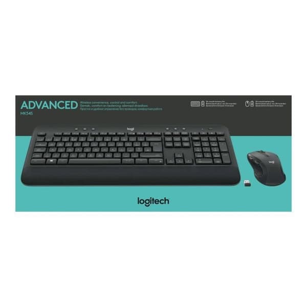 Logitech MK545 Advanced Wireless Keyboard and Mouse Combo - 2,4 GHz - tyska