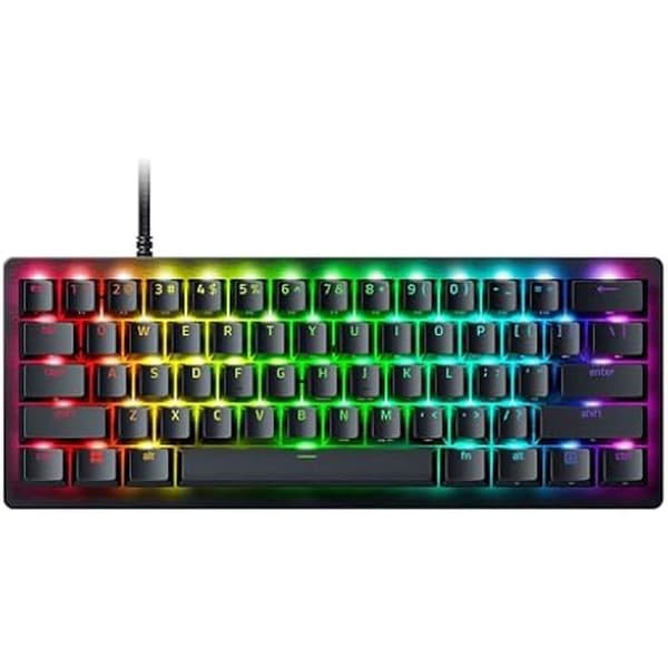 Razer Huntsman V3 Pro Mini (analoga switchar) - 60 % optiskt speltangentbord - Razer Snap Tap &amp; Quick Release (switchar Vit
