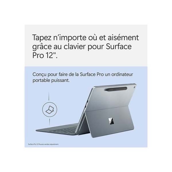Tangentbord för Microsoft Surface Pro 12 tum med Surface Slim Pen - Ocean