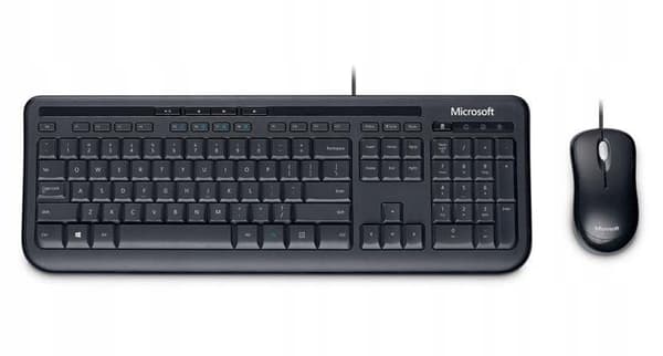 Microsoft Wired Desktop 600, Tyskland, APB-00008 Svart