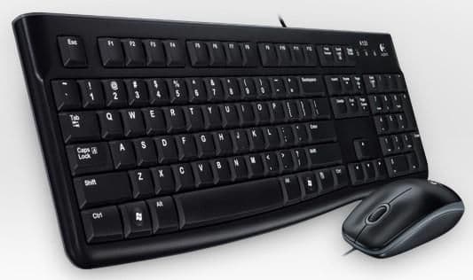 Logitech MK120 Set, Fransk trådbunden mus och tangentbord, 920-002539