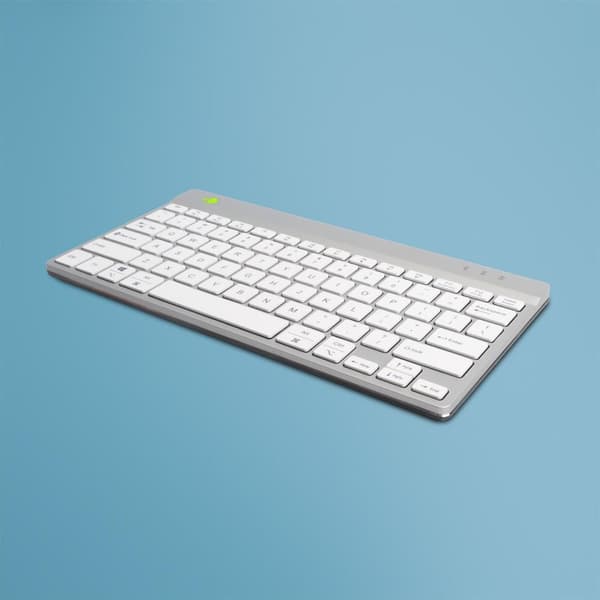 Kompakt ergonomisk tastatur R-Go Tools Break QWERTY (US) bluetooth hvid, RGOCOUSWLWH Hvid