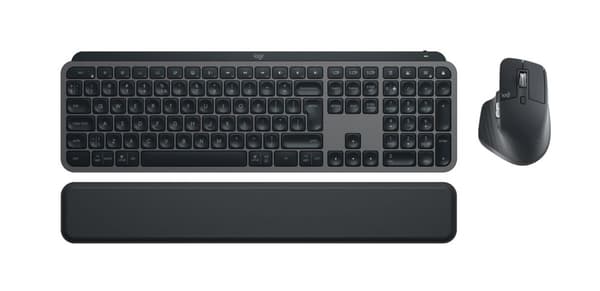 Logitech MX Keys S Combo - Tangentbord och musset, RF trådlöst + Bluetooth, QWERTY US International, Grafitgrå, 920-011614