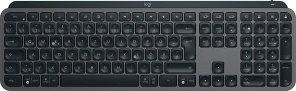 Logitech MX Keys S Trådlöst RF + Bluetooth QWERTZ-tangentbord Tysk grafit, 920-011565