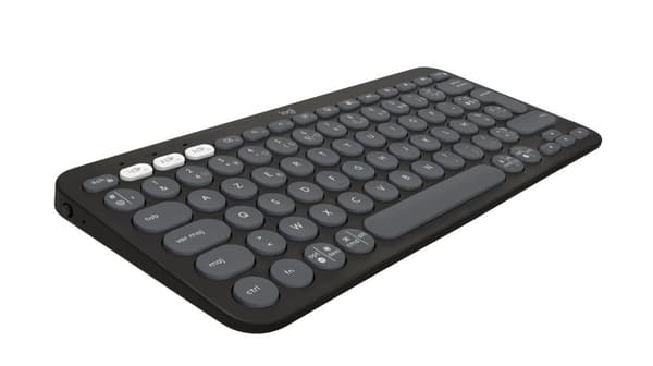Logitech Pebble Keys 2 K380S RF Trådlöst Tangentbord + Bluetooth QWERTY US Grafitgrå, 920-011851